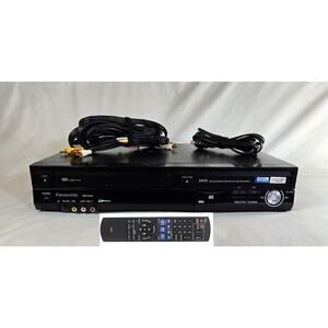 Panasonic DMR-EZ48V DVD Recorder VHS VCR Player Remote Control RCA Cables Works